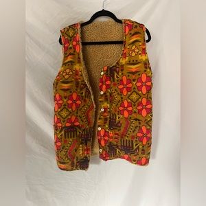 Sherpa 70s inspired vest